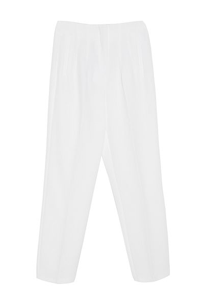 Trendyol Collection Iron Trace Ecru gewebte Hose - TWOSS24PL00186