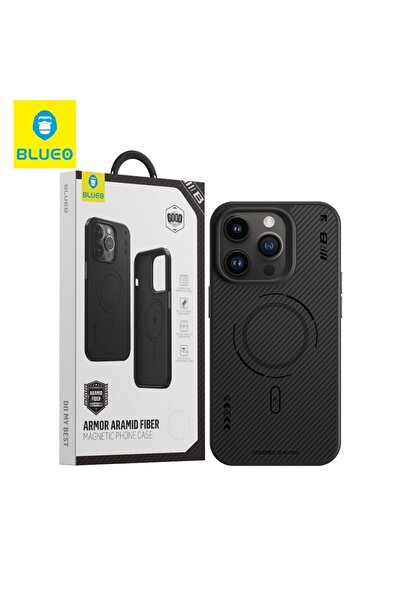 BLUEO iPhone 15 Pro Uyumlu Air Armor Aramid Fiber Anti-drop 1500D Magsafe Des...