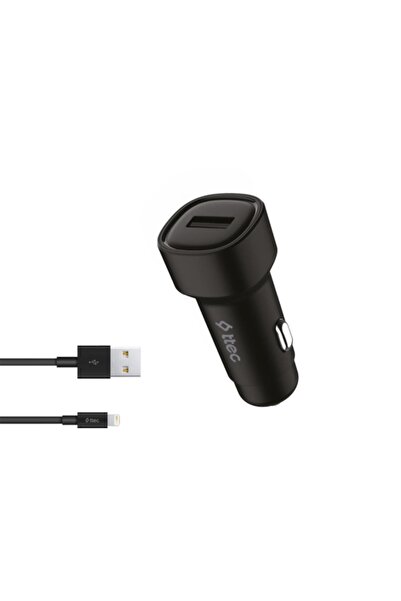 Ttec 1x Usb Girişli 120cm Iphone Lightning Şarj Kablolu Araç Şarj Cihazı, 12/24v Çakmaklık Girişli A