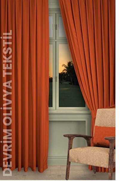 SHY TEKSTİL Luxury 1St Grade Flat Planting Tile Island Background Curtain – with Width X Height Measure Options