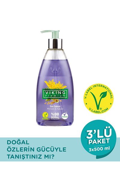 Viking Premium Liquid Soap Mimosa&Battery 500 ml 3 Pieces