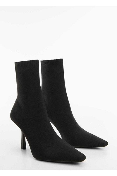 MANGO Woman Buty skarpetkowe na obcasie