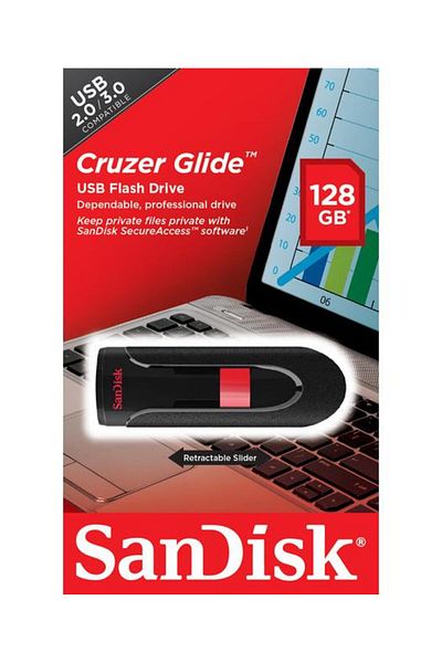 SanDisk Cruzer Glide 128Gb USB Memory (Sdcz60-128G-B35)