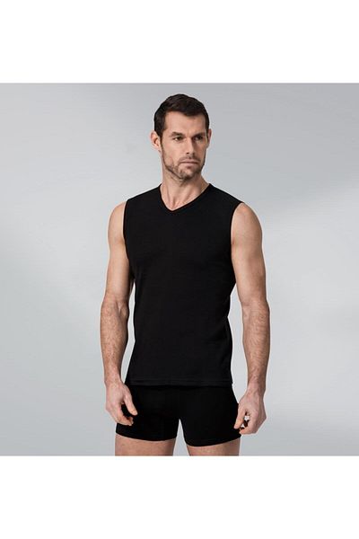 Namaldı Men's V-Neck Athlete Zero Sleeve Body 6 Pack 118