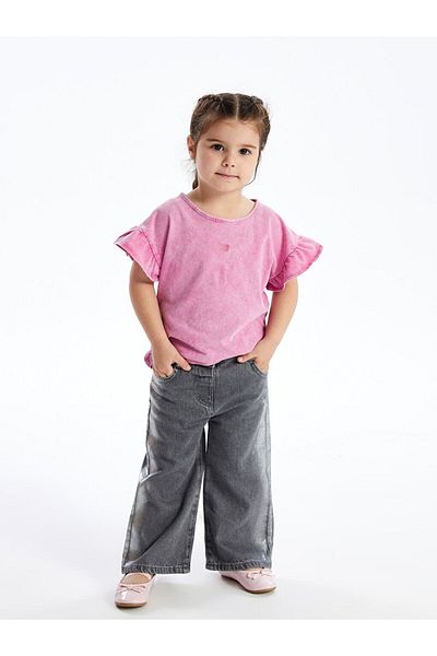LC Waikiki Basic Jean Pants for Baby Girl - Elastic Waist