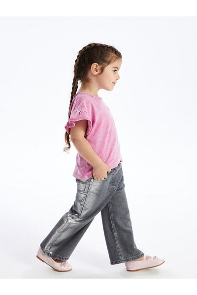 LC Waikiki Basic Jean Pants for Baby Girl - Elastic Waist