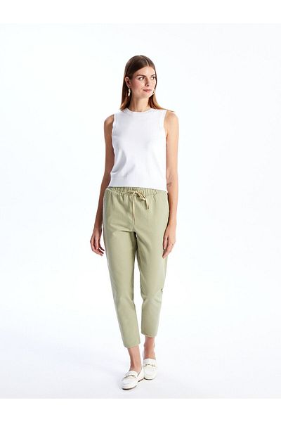 LC Waikiki Standard Fit Women's Trousers - Elastic Waist