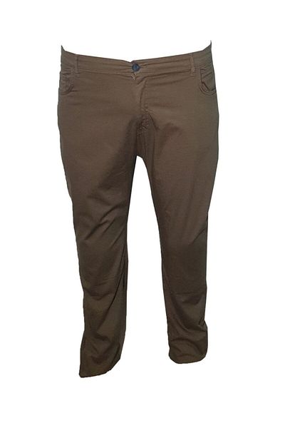Lifeguard Ανδρικό παντελόνι Gabardine Plus Size - Καφέ, Lycra, Λεπτό Καλοκαίρι