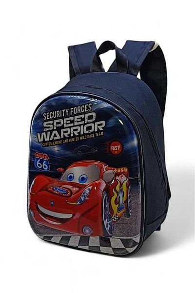 Baginn Rucsac în relief 3D pentru băieți - mașină pentru grădiniță și creșă