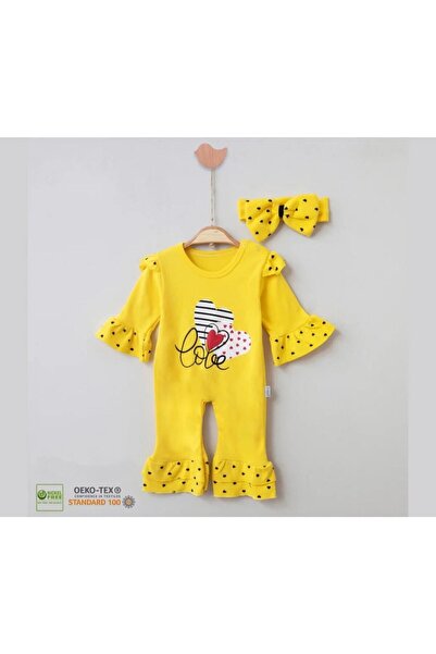 Cherub Baby Love Yazılı Kalpli Tulum
