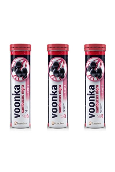Eczacıbaşı Voonka Sambucus Nigra + Coq10 16 Eff Tablet - 3 Skt 08-2020