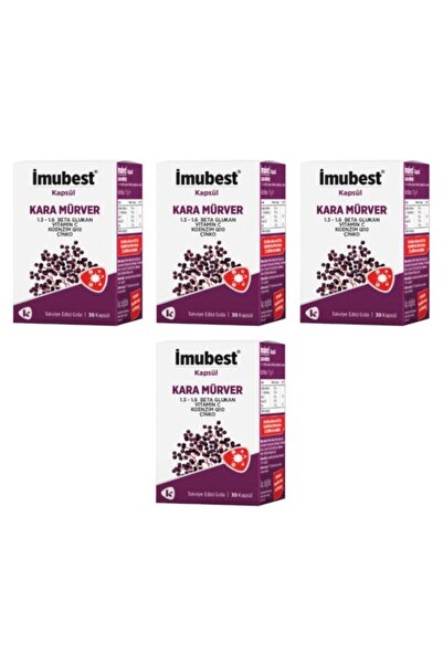 İmubest Kara Mürver 30 Kapsül 4'lü Set