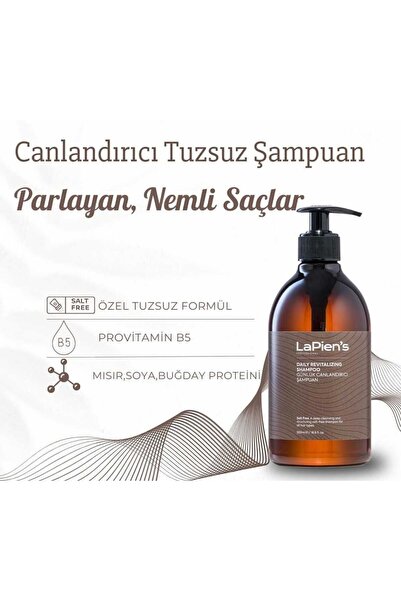 Lapien's Günlük Tuzsuz Besleyici Şampuan Keratin Bakım Ve Brezilya Fönü Sonra...