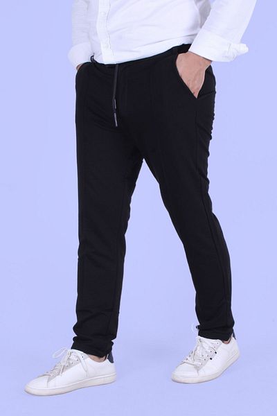 FYK COLLECTİON Men's Pantalon Elastic Waistline Detailed Knitted Fabric