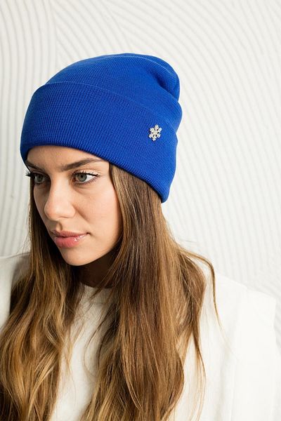 Modex Basic Beret Knitwear Hat with Brooch Detail
