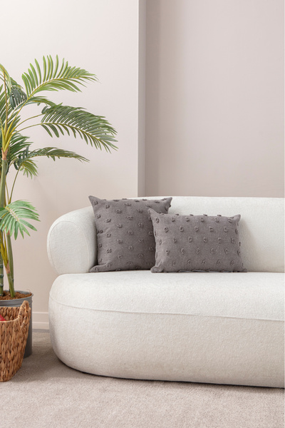 SWITA Pernă de in cu model de buline - 43x43 și 35x50