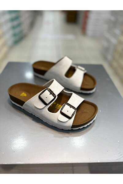 Hacıoğlu Ayakkabı Γυναικείες καθημερινές παντόφλες Mulex με διπλή πόρπη