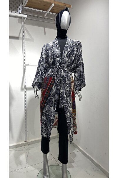GİZGİYİM Etnik Desenli Kimono