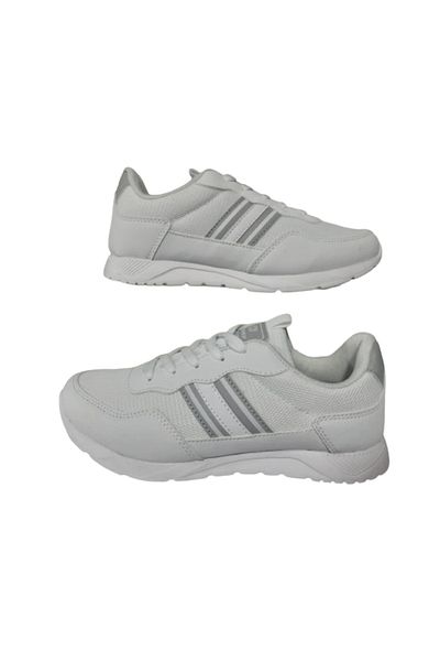 Conpax White Orthopedic Sole Women's Sports Shoes - Cnpax985-03