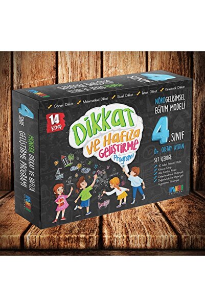 Monera Yayınları 4. Sınıf Dikkat ve Hafıza Geliştirme Programı 14 Kitap