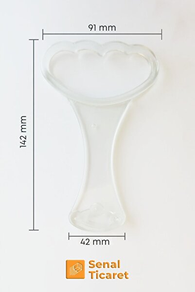 TEK aksesuar Flexible Plastic Base Handle - Transparent, 1 Piece
