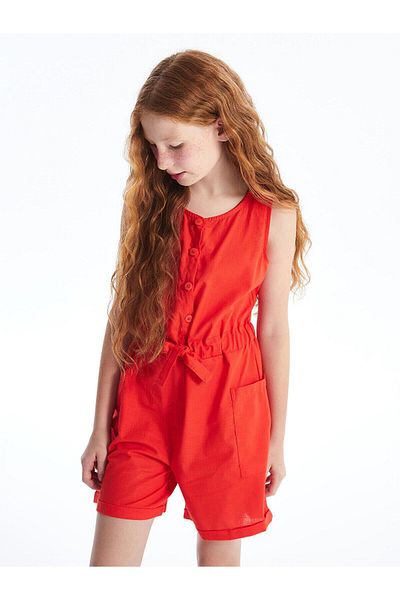 LC Waikiki LCW Kids Crew Neck Girl's Jumpsuit