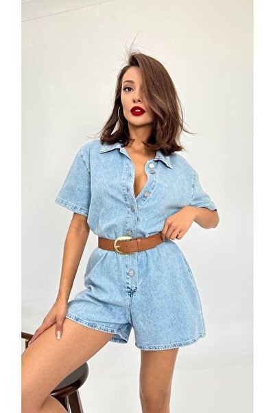 MONETA ANİTA Jean Şort Tulum