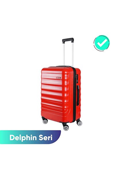 Bambus Home Vegmann Delphin Kırılmaz Dayanıklı Garantili Valiz & Bavul Orta Boy