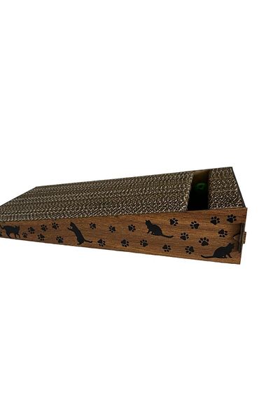 Ekinix لعبة نعناع القطط المطلية MDF - هدية من الورق المقوى للخدش (21x43x8)