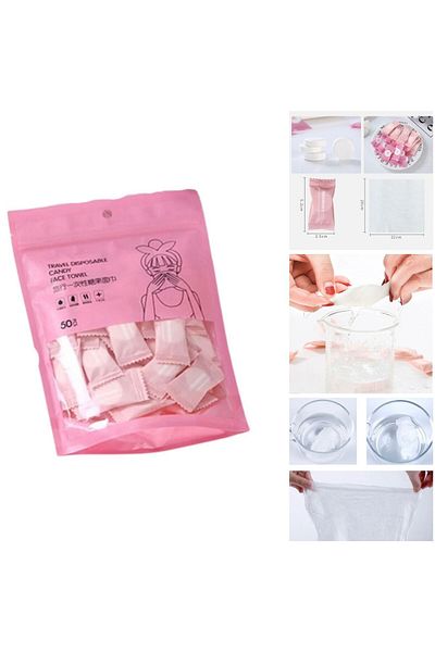 HB LİFE Practical Tablet Towel Magic Facial Cleansing Wipe Wet Napkin Compressed Face Towel 20Pcs