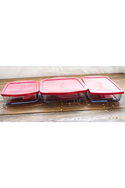 Paşabahçe Borcam 59006 - 59854 - 59864 Oven Tray and Storage Container