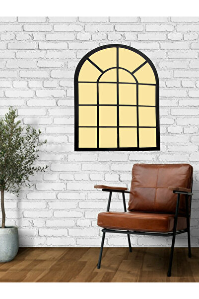 EVSTYLE DEKORATİF KIRILMAZ PLEKSİ AYNA - SİYAH ZEMİN GOLD AYNA