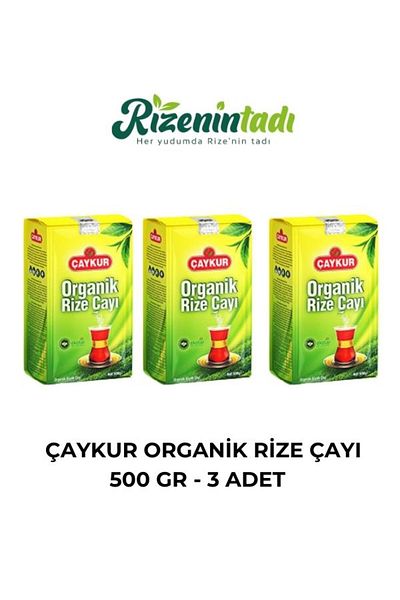 Çaykur 500 Gr Organic Rize Tea - 3 Pieces