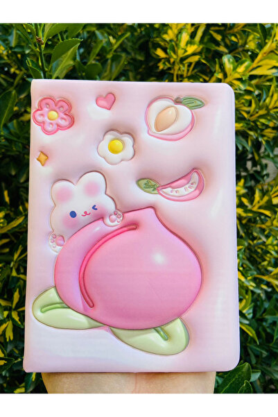 ÖZ OFİS PUFFY FRUITS 3D KABARTMALI DEFTER 96yp ÇİZGİLİ