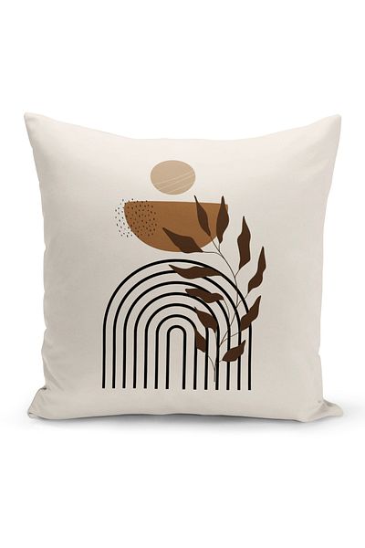 Bertille Home Minimalist Series Double Sided Digital Printed 4-Piece Throw Pillow Case Set (Minimalist Cover Set)