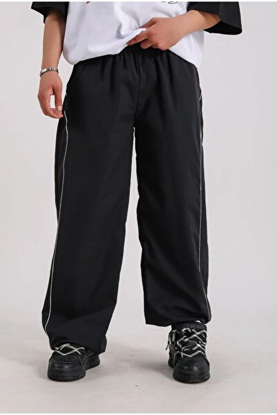 weywot Μαύρη Premium ρυθμιζόμενη φόρμα αλεξίπτωτου με λεπτομέρεια