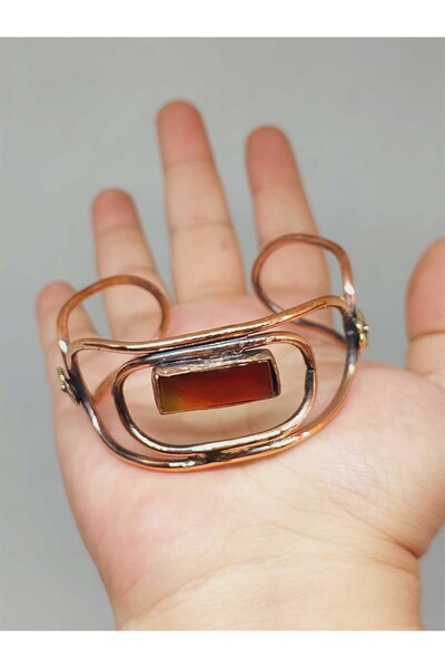 Yasamtohumu Bakarna narukvica - Ahat Sa kamenčićima motiva (52678)