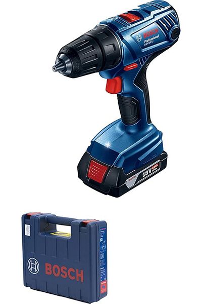 Bosch Professional Drill Driver GSR 180-LI Brushless with 2x 2 Ah battery + 220V Charger