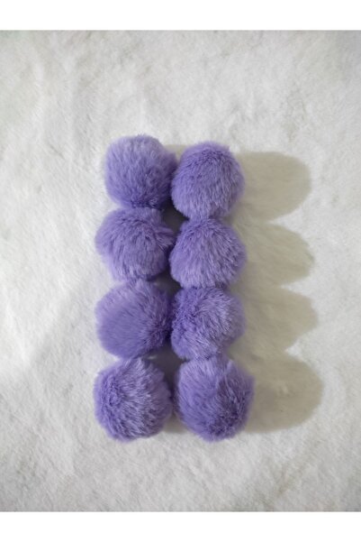 damlakids 5 Cm Tavşan Yumos Ponpon 10 Adet Lila