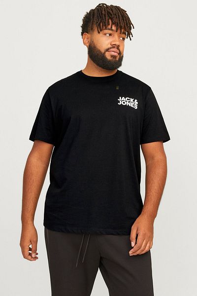 Jack & Jones Men's Large Size Jjecorp Logo T-Shirt - 12158505