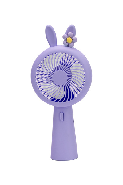 Waldern Şarjlı Mini Fan Masa Üstü Vantilatörü Usb Soğutucu Sessiz El Fanı Tavşan Model