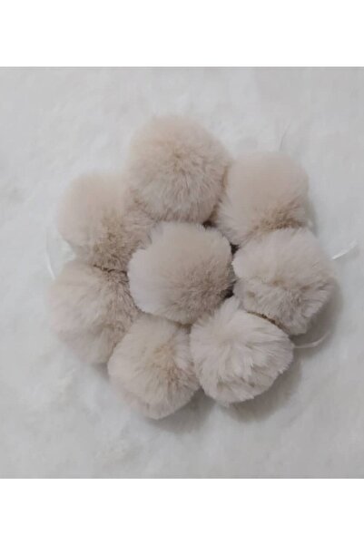damlakids 5 Cm Tavşan Ital Suni Ponpon 10 Lu Ten Rengi