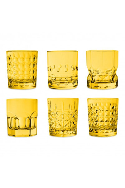 Baci Milano Crystal Touch 6'lı Bardak Seti 300 ml Sarı