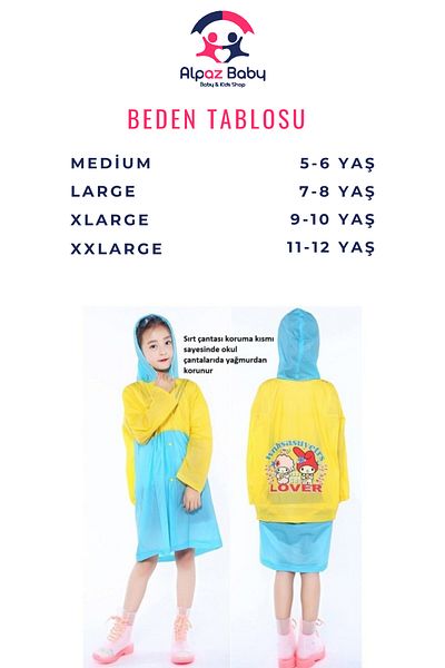 Alpaz Baby Bag Protected Rain Cover for Children - Unisex