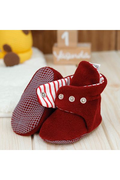 Ella Bonna Organic Cotton Lined Baby Shoes - Anti-Slip Sole, Anti-Sweat First Step Home Shoes