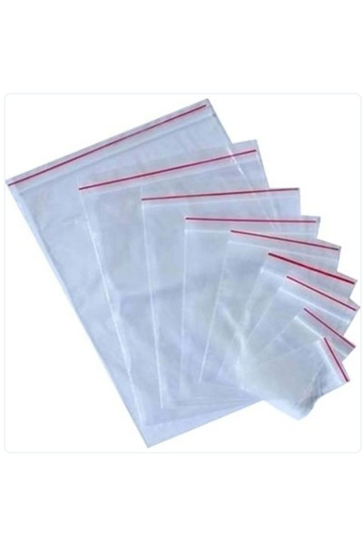 ÇET PACK 100 Adet 5x5 Kilitli Poşet - Bijuteri Poşeti - Kına Çerez Nişan Hedi...