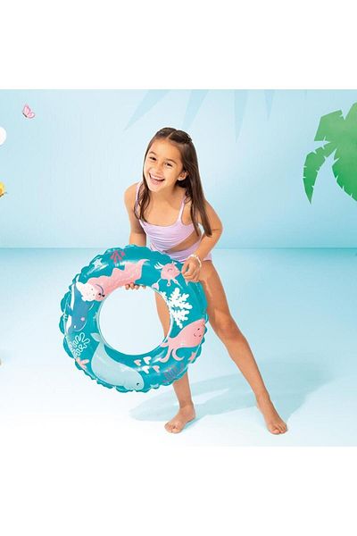 Intex İntex 59242 - 61 Cm Patterned Sea Vibrant Life Buoy (6-10 Years)
