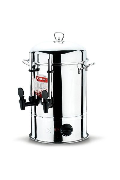 ÇAKIR Steel Electric Tea Samovar, 350 Cups, Industrial Tea Vending Machine, Silicone Faucet, With Indicator