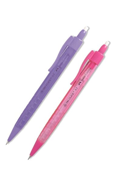 Faber Castell Tri Click 0,7 Mm Pembe Mor (2 Adet)