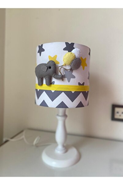 Leobabyroom Gray Yellow Star Zigzag Baby/kid's Room Design - Lampshade